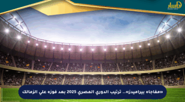«مفاجأة بيراميدز».. ترتيب الدوري المصري 2025 بعد فوزه على الزمالك